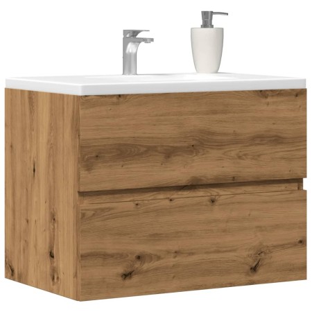 Engineered wood bathroom furniture, oak artisan 60x38.5x45 cm by , Bathroom furniture - Ref: Foro24-856244, Price: 54,56 €, D...