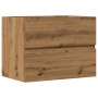 Engineered wood bathroom furniture, oak artisan 60x38.5x45 cm by , Bathroom furniture - Ref: Foro24-856244, Price: 54,56 €, D...