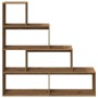 Divider bookcase 4 levels oak artisan 143.5x29x143.5 cm by , Bookcases and shelves - Ref: Foro24-858002, Price: 100,05 €, Dis...