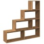 Divider bookcase 4 levels oak artisan 143.5x29x143.5 cm by , Bookcases and shelves - Ref: Foro24-858002, Price: 100,05 €, Dis...