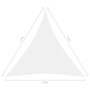 Toldo de vela triangular tela Oxford blanco 4x4x4 m de vidaXL, Sombrillas - Ref: Foro24-135286, Precio: 33,47 €, Descuento: %