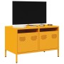 Mueble TV acero laminado en frío amarillo mostaza 68x39x43,5 cm de , Muebles TV - Ref: Foro24-851235, Precio: 137,99 €, Descu...