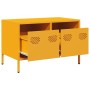 Mueble TV acero laminado en frío amarillo mostaza 68x39x43,5 cm de , Muebles TV - Ref: Foro24-851235, Precio: 137,99 €, Descu...