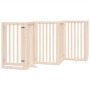 Folding dog gate with 9 panels made of poplar wood, 450 cm. by , Dog kennels and fences - Ref: Foro24-3155644, Price: 166,00 ...