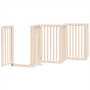 Folding dog gate with 9 panels made of poplar wood, 450 cm. by , Dog kennels and fences - Ref: Foro24-3155644, Price: 166,00 ...