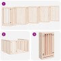 Puerta para perros plegable 9 paneles madera de álamo 450 cm de , Casetas y cercados para perros - Ref: Foro24-3155644, Preci...