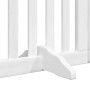 Folding dog gate with 15 panels, white poplar wood, 750 cm. by , Dog kennels and fences - Ref: Foro24-3155652, Price: 301,12 ...