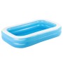 Bestway Rectangular family inflatable pool blue white 262x175x51cm by Bestway, Swimming pools - Ref: Foro24-92107, Price: 43,...