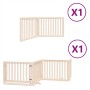 Puerta para perros plegable 6 paneles madera de álamo 480 cm de , Casetas y cercados para perros - Ref: Foro24-3155665, Preci...