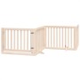 Folding dog gate 6 panels made of poplar wood 480 cm by , Dog kennels and fences - Ref: Foro24-3155665, Price: 126,81 €, Disc...