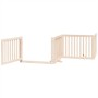 Folding dog gate 6 panels made of poplar wood 480 cm by , Dog kennels and fences - Ref: Foro24-3155665, Price: 126,81 €, Disc...