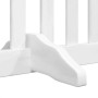 Folding dog gate 8 panels white poplar wood 640 cm by , Dog kennels and fences - Ref: Foro24-3155678, Price: 233,11 €, Discou...