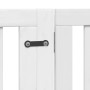 Folding dog gate 8 panels white poplar wood 640 cm by , Dog kennels and fences - Ref: Foro24-3155678, Price: 233,11 €, Discou...