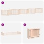 Folding dog gate with 10 panels made of poplar wood, 800 cm. by , Dog kennels and fences - Ref: Foro24-3155667, Price: 200,78...