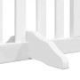 Folding dog gate 6 panels white poplar wood 480 cm by , Dog kennels and fences - Ref: Foro24-3155673, Price: 139,40 €, Discou...