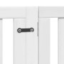 Folding dog gate 6 panels white poplar wood 480 cm by , Dog kennels and fences - Ref: Foro24-3155673, Price: 139,40 €, Discou...