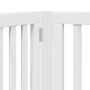 Folding dog gate 6 panels white poplar wood 480 cm by , Dog kennels and fences - Ref: Foro24-3155673, Price: 139,40 €, Discou...