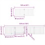 Folding dog gate 6 panels white poplar wood 480 cm by , Dog kennels and fences - Ref: Foro24-3155673, Price: 139,40 €, Discou...