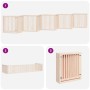 Folding dog gate with 10 panels made of poplar wood, 800 cm. by , Dog kennels and fences - Ref: Foro24-3155671, Price: 248,62...