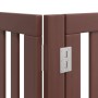 Folding dog gate 12 panels poplar wood brown 960 cm by , Dog kennels and fences - Ref: Foro24-3155692, Price: 261,32 €, Disco...