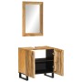 2-piece bathroom furniture set made of solid rough mango wood by , Bathroom furniture - Ref: Foro24-3217088, Price: 174,98 €,...