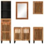 Set of 5-piece solid acacia wood bathroom furniture. by , Bathroom furniture - Ref: Foro24-3217095, Price: 469,07 €, Discount: %