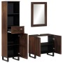 Conjunto de muebles de baño 3 piezas madera maciza de mango de , Muebles de baño - Ref: Foro24-3217097, Precio: 313,62 €, Des...