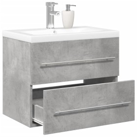 Badezimmermöbel-Set, 2-teilig, aus grauem Beton-Sperrholz. von , Badezimmermöbel - Ref: Foro24-3324920, Preis: 157,30 €, Raba...