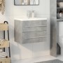 Set muebles de baño 2 piezas madera contrachapada gris hormigón de , Muebles de baño - Ref: Foro24-3324920, Precio: 163,89 €,...