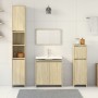 4-piece bathroom furniture set in Sonoma oak plywood by , Bathroom furniture - Ref: Foro24-3324969, Price: 182,49 €, Discount: %