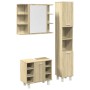 Set de muebles de baño 3 pzas madera contrachapada roble Sonoma de , Muebles de baño - Ref: Foro24-3324976, Precio: 209,26 €,...