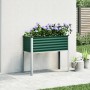 Green steel planter 100x41x90 cm by , Pots and planters - Ref: Foro24-4008969, Price: 67,95 €, Discount: %