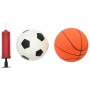 Juego infantil de fútbol y baloncesto con balones 98x50x70 cm de , Juguetes de deporte - Ref: Foro24-4016330, Precio: 40,50 €...