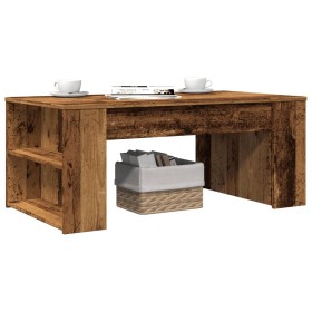 Engineered wood aged wood coffee table 102x55x42 cm by , Coffee table - Ref: Foro24-856024, Price: 71,06 €, Discount: %