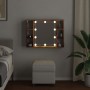 Möbel mit Spiegel und LED in gealtertem Holzdesign, 76x15x55cm. | Foro24|Onlineshop| Casa, Jardín y Más Foro24.es