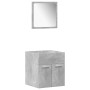 4-piece bathroom furniture set made of gray concrete plywood. by , Bathroom furniture - Ref: Foro24-3324873, Price: 149,85 €,...