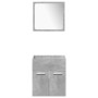 4-piece bathroom furniture set made of gray concrete plywood. by , Bathroom furniture - Ref: Foro24-3324873, Price: 149,85 €,...