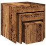 Stackable tables, set of 3, aged engineered wood by , Side tables - Ref: Foro24-856686, Price: 70,97 €, Discount: %