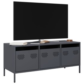 TV stand made of cold-rolled anthracite steel, 101.5x39x43.5 cm by , TV Furniture - Ref: Foro24-851228, Price: 186,30 €, Disc...