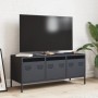 Mueble de TV acero laminado en frío antracita 101,5x39x43,5 cm de , Muebles TV - Ref: Foro24-851228, Precio: 186,18 €, Descue...