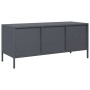 TV stand made of cold-rolled anthracite steel, 101.5x39x43.5 cm by , TV Furniture - Ref: Foro24-851228, Price: 186,18 €, Disc...