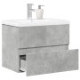 Set muebles de baño 2 piezas madera contrachapada gris hormigón de , Muebles de baño - Ref: Foro24-3324908, Precio: 161,17 €,...