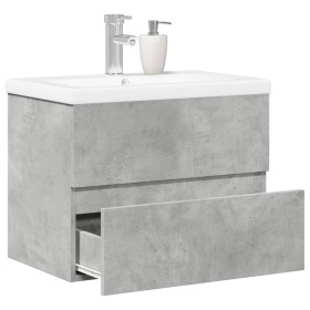 Bathroom furniture set, 2 pieces, gray plywood concrete. by , Bathroom furniture - Ref: Foro24-3324908, Price: 161,17 €, Disc...