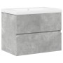 Set muebles de baño 2 piezas madera contrachapada gris hormigón de , Muebles de baño - Ref: Foro24-3324908, Precio: 161,17 €,...