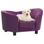 Plush and synthetic leather burgundy dog sofa 69x49x40 cm by , Beds for dogs - Ref: Foro24-171035, Price: 96,82 €, Discount: %