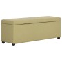 Bank with storage space 116 cm green polyester by , Benches for halls and storage - Ref: Foro24-281322, Price: 140,40 €, Disc...