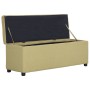 Bank with storage space 116 cm green polyester by , Benches for halls and storage - Ref: Foro24-281322, Price: 140,40 €, Disc...