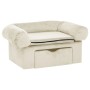 Dog sofa with cream plush drawer 75x50x38 cm by , Beds for dogs - Ref: Foro24-171082, Price: 96,90 €, Discount: %