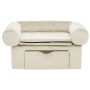 Dog sofa with cream plush drawer 75x50x38 cm by , Beds for dogs - Ref: Foro24-171082, Price: 96,90 €, Discount: %