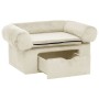 Dog sofa with cream plush drawer 75x50x38 cm by , Beds for dogs - Ref: Foro24-171082, Price: 96,90 €, Discount: %